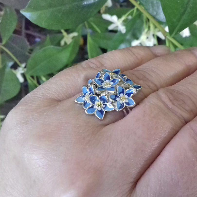 Forget-me-not earrings