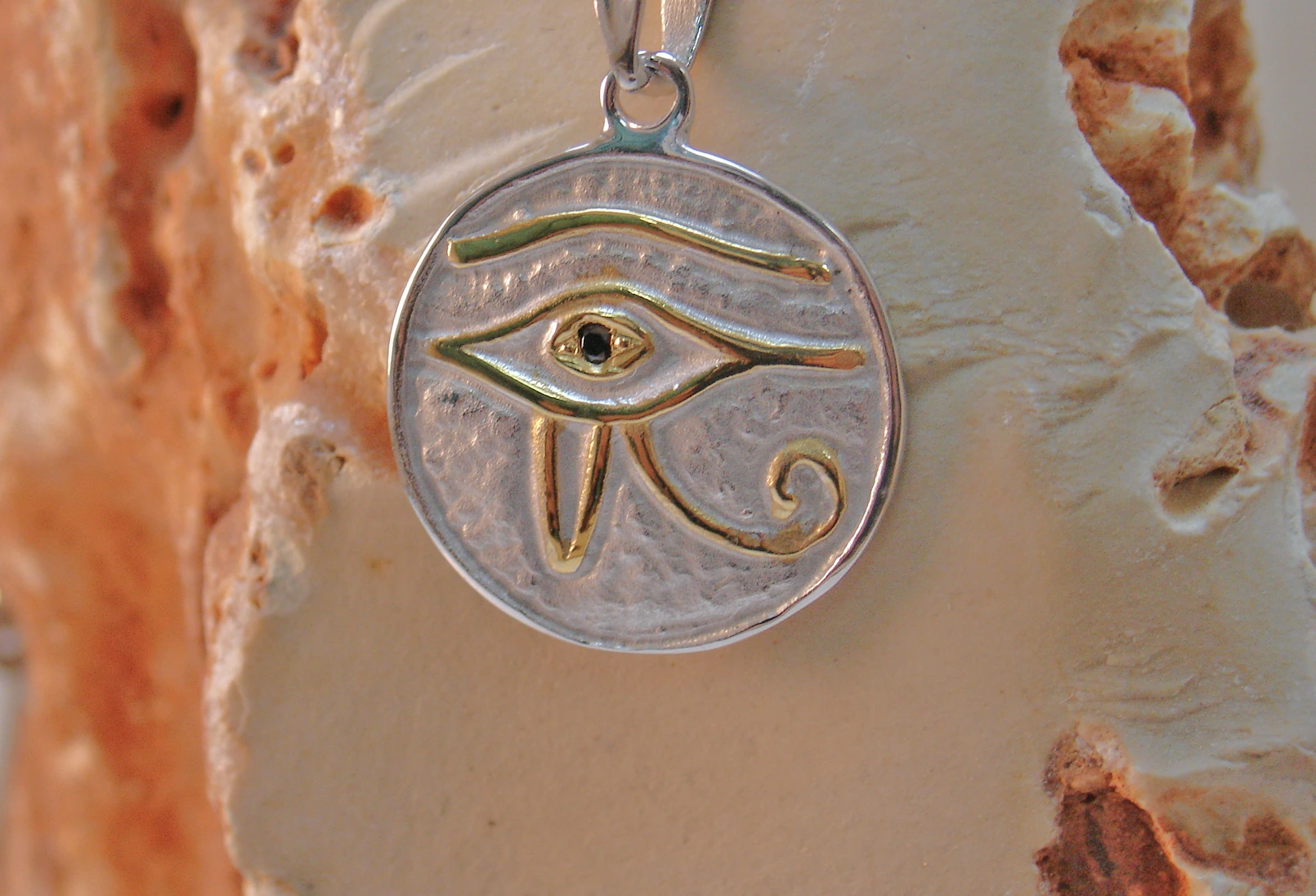 Sterling Silver Eye of Horus Pendant