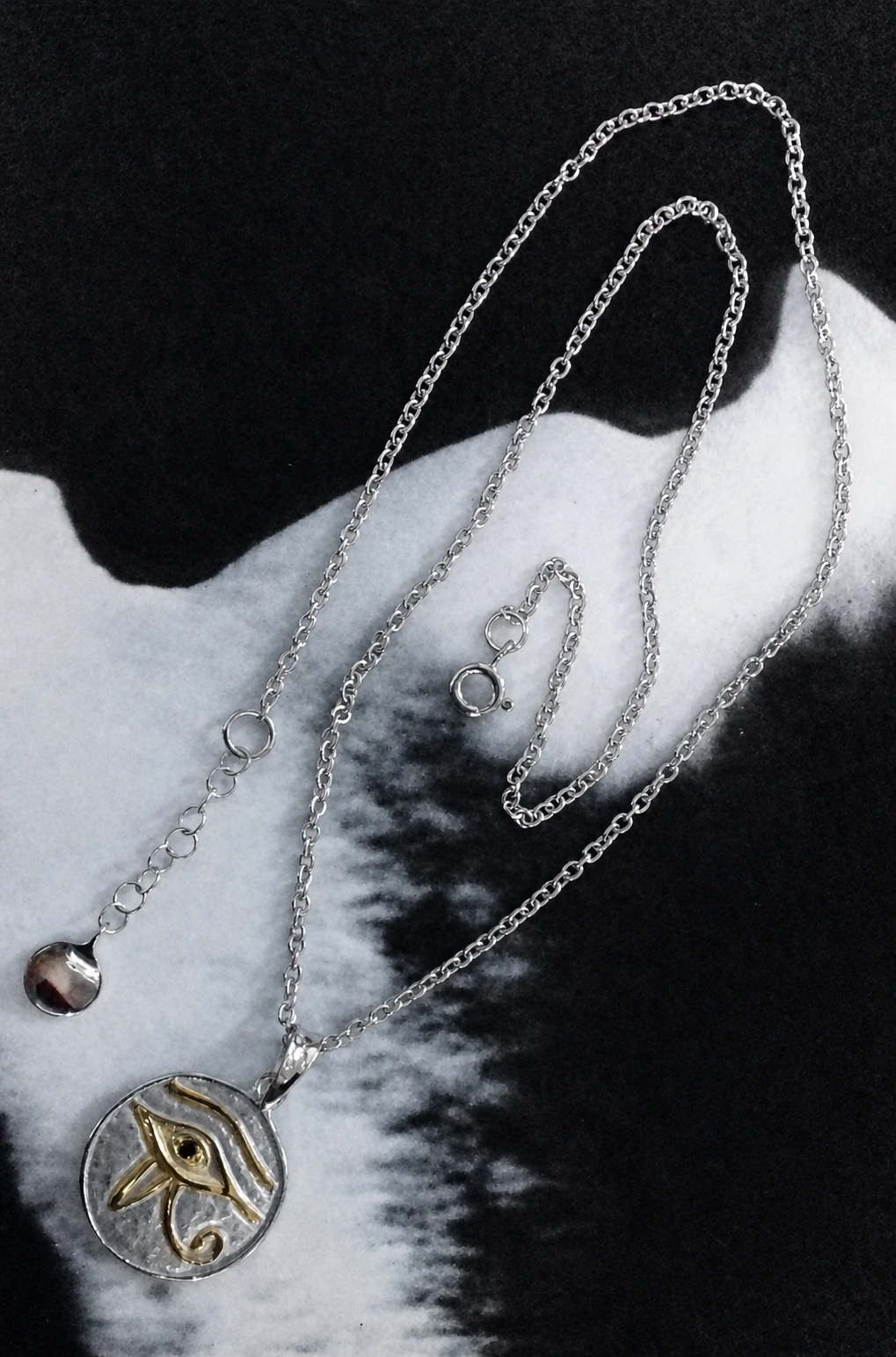 Sterling Silver Memorial Necklace